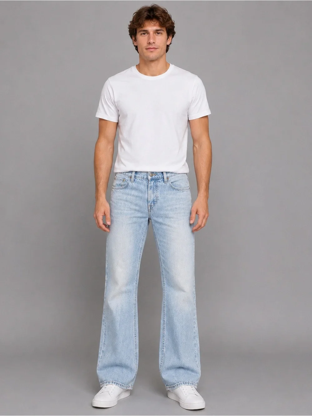 American Eagle Low Rise Bootcut Jeans Men’s 30x30 Light Wash Denim Pants
